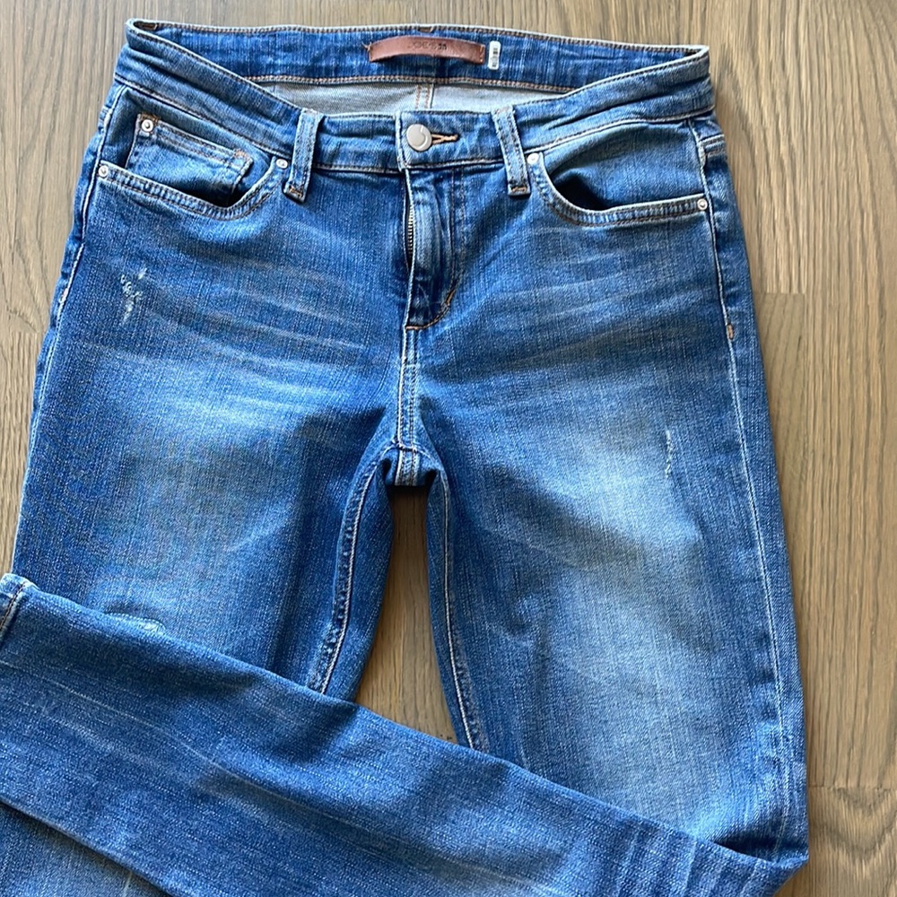Joe's Jeans Icon Skinny Jeans - Distressed Nelam Wash - Women's Sz 27 - Picture 2 of 6